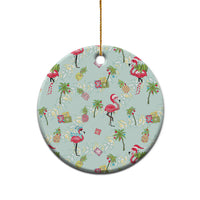 Aloha Hawaii Christmas Seamless Ceramic Ornament Plumeria Lei