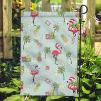 Aloha Hawaii Christmas Seamless Garden Flag Plumeria Lei LT7 Garden Flag Cerulean - Polynesian Pride