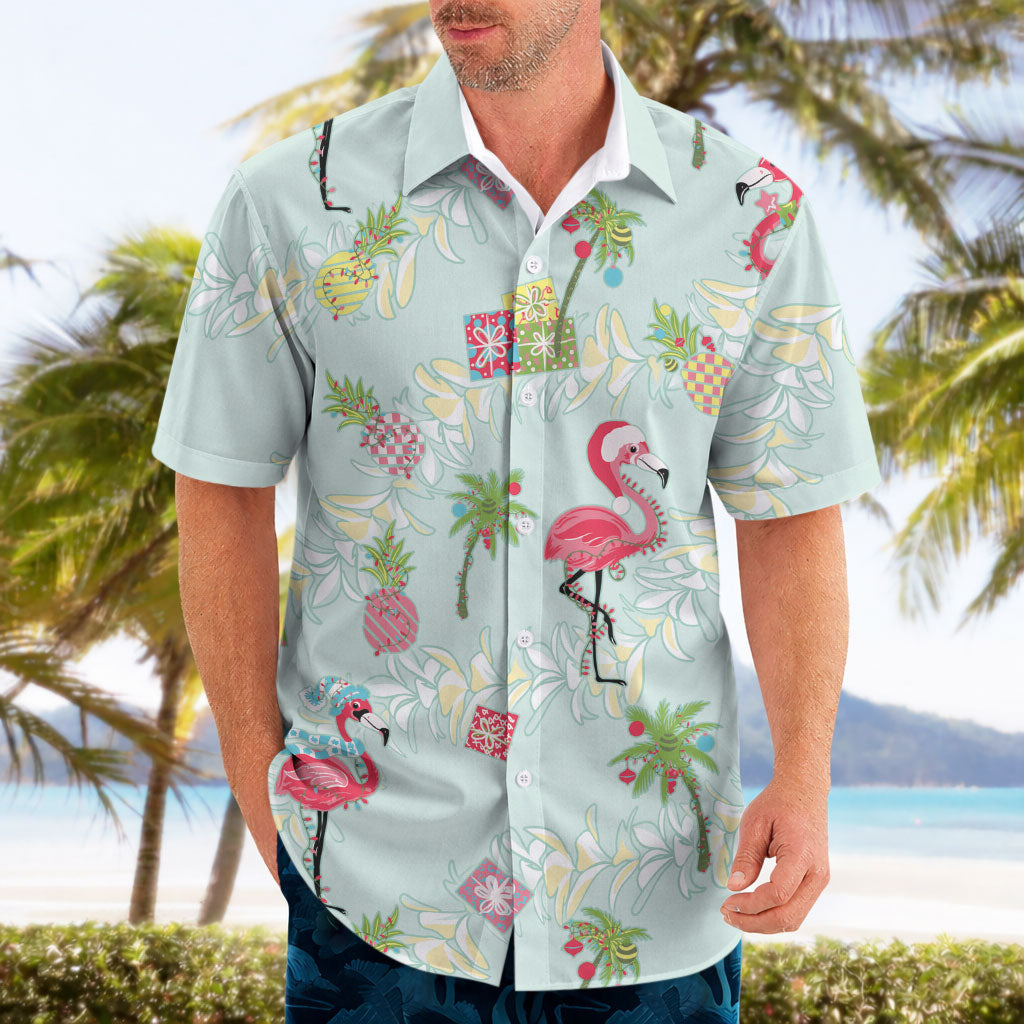 Aloha Hawaii Christmas Seamless Hawaiian Shirt Plumeria Lei LT7 - Polynesian Pride