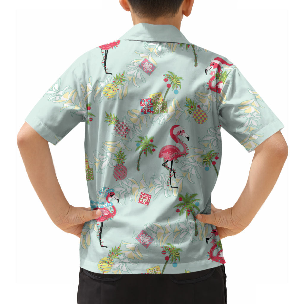 Aloha Hawaii Christmas Seamless Hawaiian Shirt Plumeria Lei LT7 - Polynesian Pride