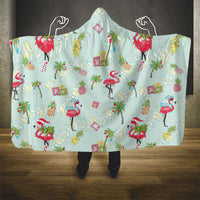 Aloha Hawaii Christmas Seamless Hooded Blanket Plumeria Lei LT7 - Polynesian Pride