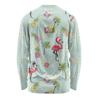 Aloha Hawaii Christmas Seamless Long Sleeve Shirt Plumeria Lei LT7 - Polynesian Pride