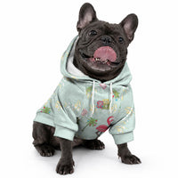 Aloha Hawaii Christmas Seamless Pet Hoodie Plumeria Lei LT7 - Polynesian Pride