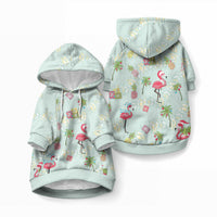 Aloha Hawaii Christmas Seamless Pet Hoodie Plumeria Lei LT7 Pullover Cerulean - Polynesian Pride