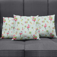 Aloha Hawaii Christmas Seamless Pillow Cover Plumeria Lei