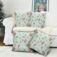 Aloha Hawaii Christmas Seamless Pillow Cover Plumeria Lei