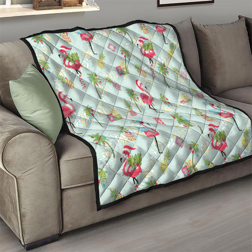Aloha Hawaii Christmas Seamless Quilt Plumeria Lei