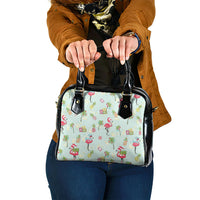 Aloha Hawaii Christmas Seamless Shoulder Handbag Plumeria Lei