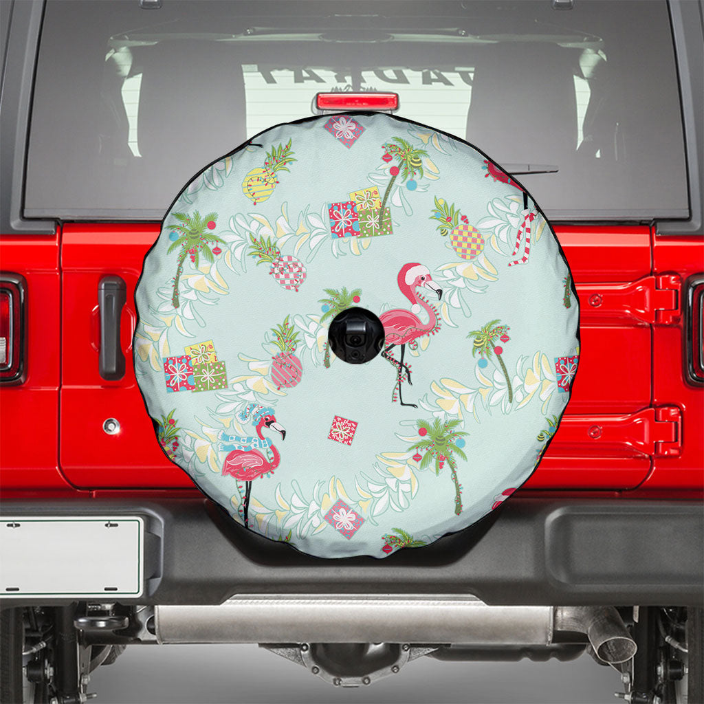 Aloha Hawaii Christmas Seamless Spare Tire Cover Plumeria Lei LT7 - Polynesian Pride