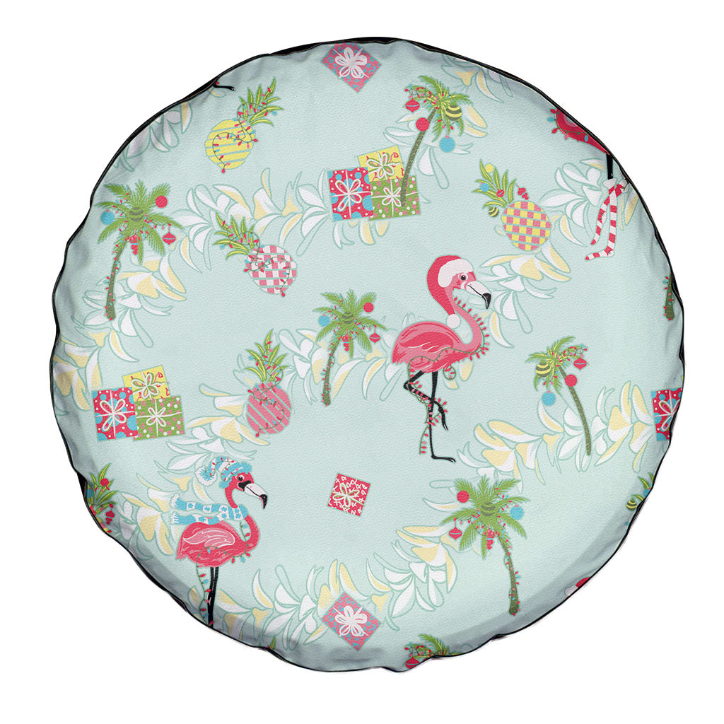 Aloha Hawaii Christmas Seamless Spare Tire Cover Plumeria Lei LT7 - Polynesian Pride