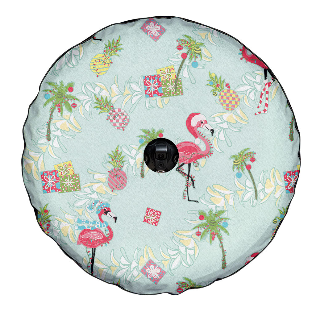 Aloha Hawaii Christmas Seamless Spare Tire Cover Plumeria Lei LT7 - Polynesian Pride