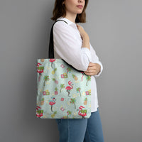 Aloha Hawaii Christmas Seamless Tote Bag Plumeria Lei