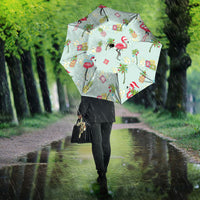 Aloha Hawaii Christmas Seamless Umbrella Plumeria Lei