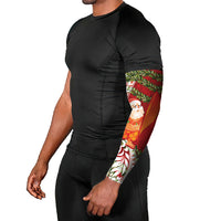 Mele Kalikimaka Hawaii Christmas Maile Lei Arm Sleeves Tropical Santa LT7 - Polynesian Pride