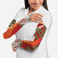 Mele Kalikimaka Hawaii Christmas Maile Lei Arm Sleeves Tropical Santa LT7 - Polynesian Pride