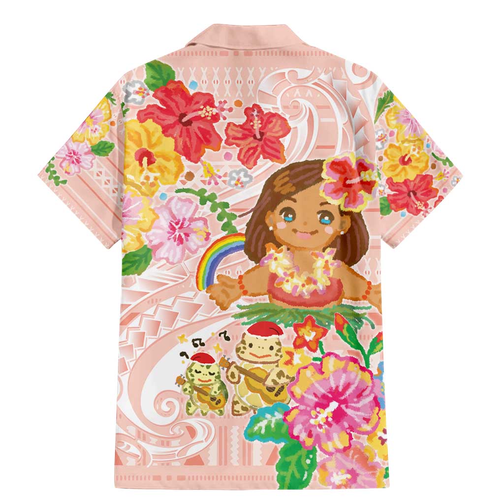 Aloha Hawaii Family Matching Mermaid Dress and Hawaiian Shirt Kawaii Mele Kalikimaka - Pastel Fever LT7 - Polynesian Pride