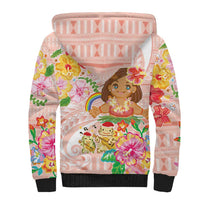 Aloha Hawaii Sherpa Hoodie Kawaii Mele Kalikimaka - Pastel Fever LT7 - Polynesian Pride