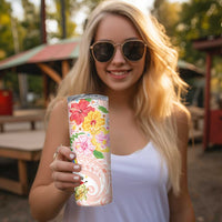 Aloha Hawaii Skinny Tumbler Kawaii Mele Kalikimaka - Pastel Fever LT7 - Polynesian Pride