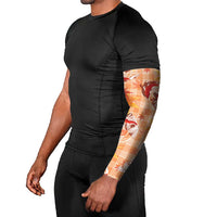 Orange Palaka Hawaii Aloha Arm Sleeves Koi Pond Mix Japanese Maple - Polynesian Pride