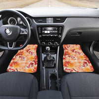 Orange Palaka Hawaii Aloha Car Mats Koi Pond Mix Japanese Maple - Polynesian Pride