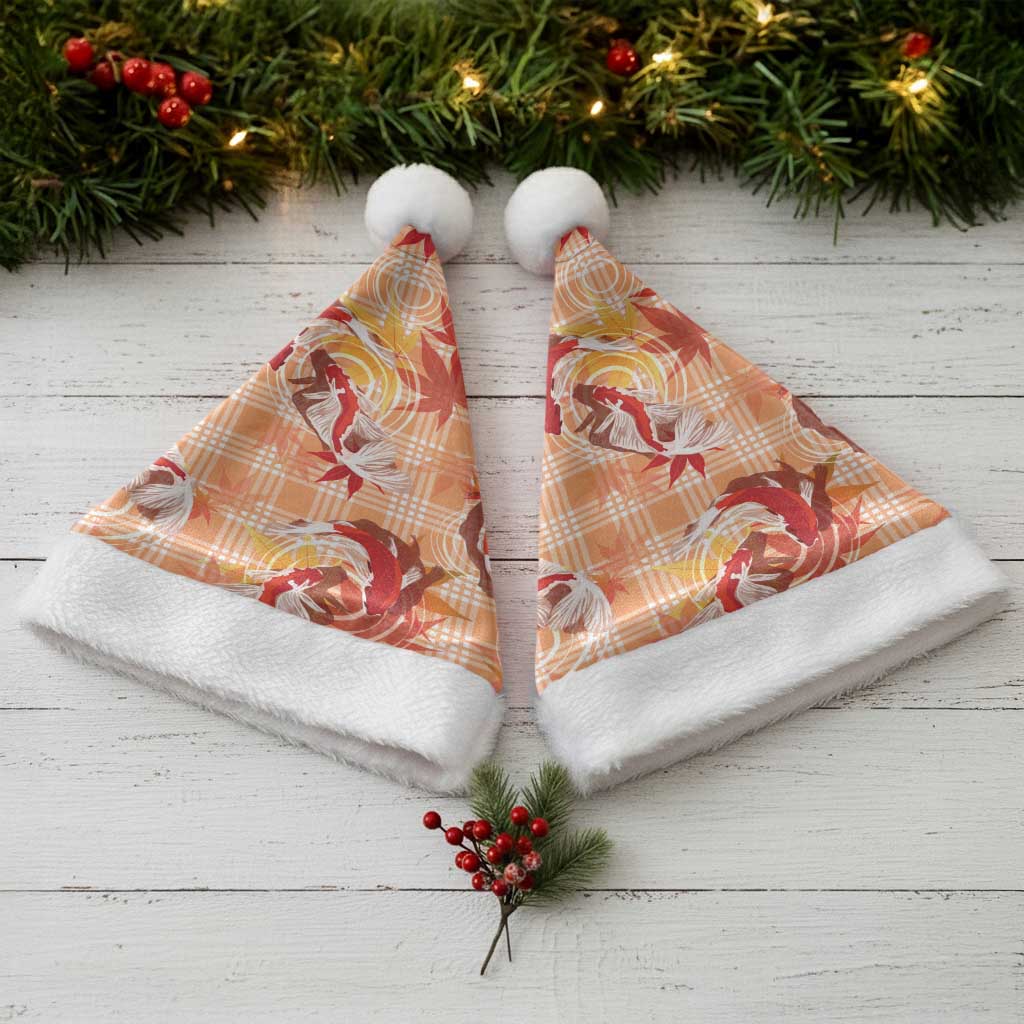 Orange Palaka Hawaii Aloha Christmas Santa Hat Koi Pond Mix Japanese Maple - Polynesian Pride