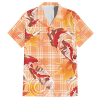Orange Palaka Hawaii Aloha Hawaiian Shirt Koi Pond Mix Japanese Maple - Polynesian Pride