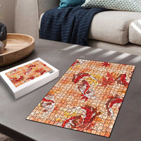 Orange Palaka Hawaii Aloha Puzzle Koi Pond Mix Japanese Maple - Polynesian Pride