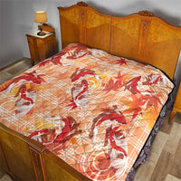Orange Palaka Hawaii Aloha Quilt Koi Pond Mix Japanese Maple LT7 - Polynesian Pride