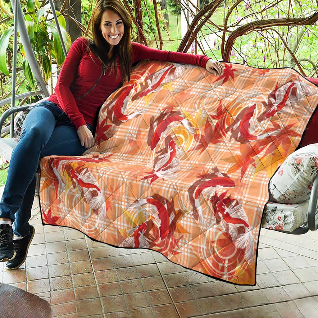 Orange Palaka Hawaii Aloha Quilt Koi Pond Mix Japanese Maple LT7 - Polynesian Pride