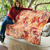 Orange Palaka Hawaii Aloha Quilt Koi Pond Mix Japanese Maple LT7 - Polynesian Pride