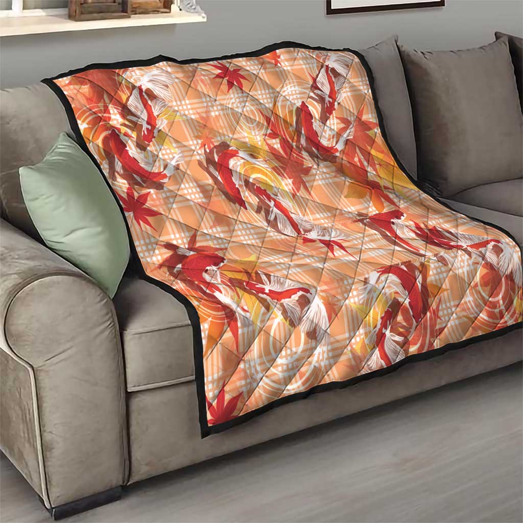 Orange Palaka Hawaii Aloha Quilt Koi Pond Mix Japanese Maple LT7 - Polynesian Pride