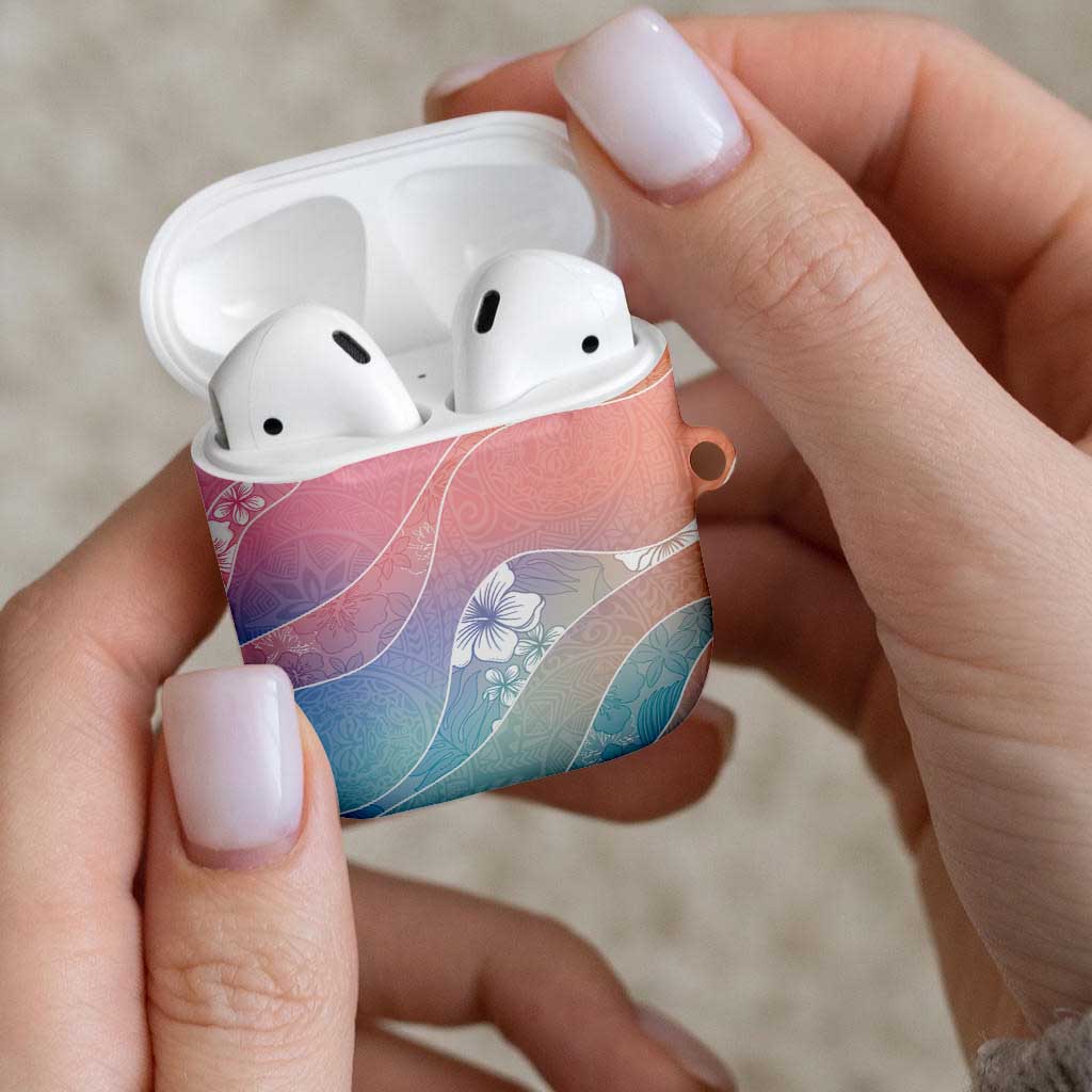 Aloha Hawaii Floral Tapa AirPods Case Patchwork Pastel Candy - Polynesian Pride