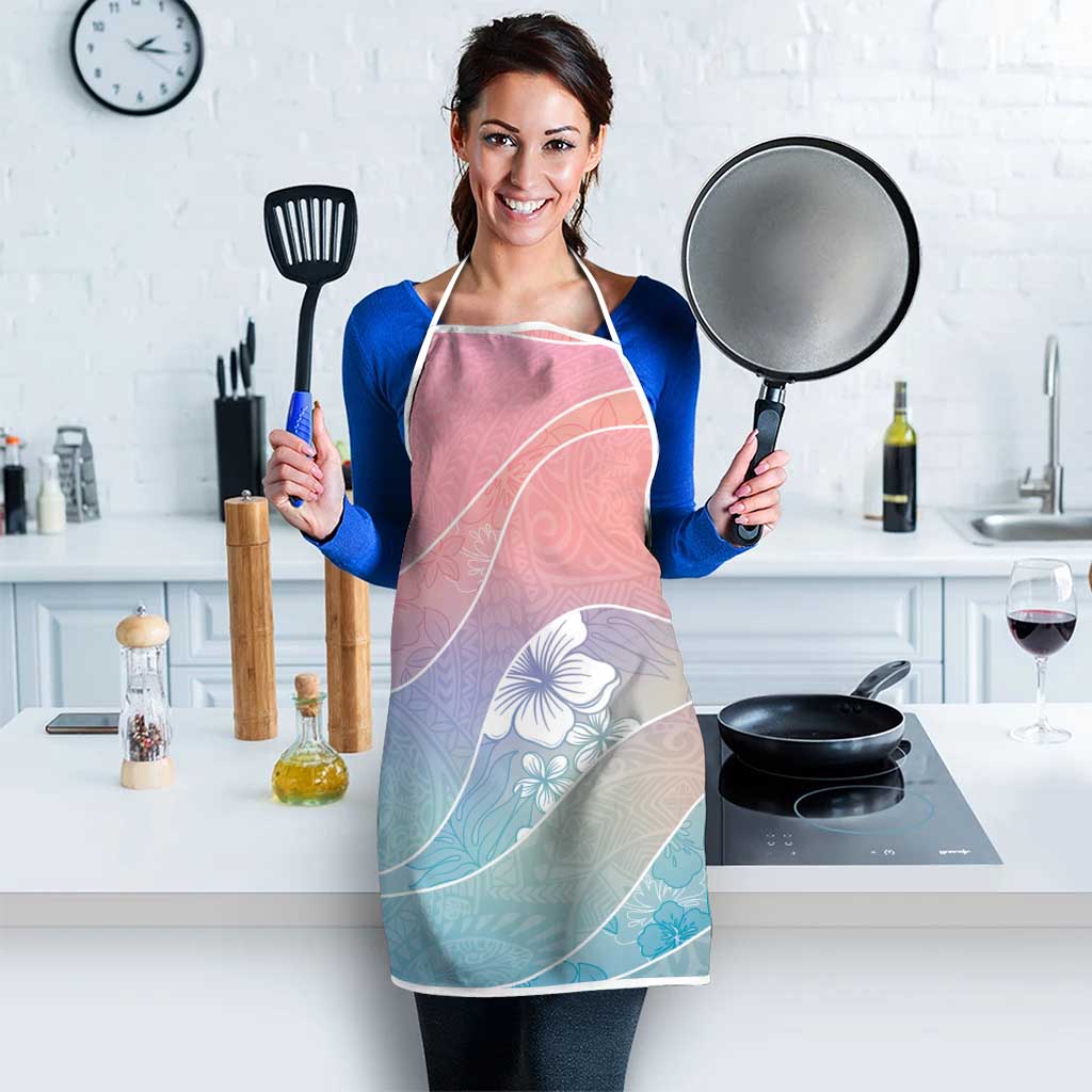 Aloha Hawaii Floral Tapa Apron Patchwork Pastel Candy - Polynesian Pride
