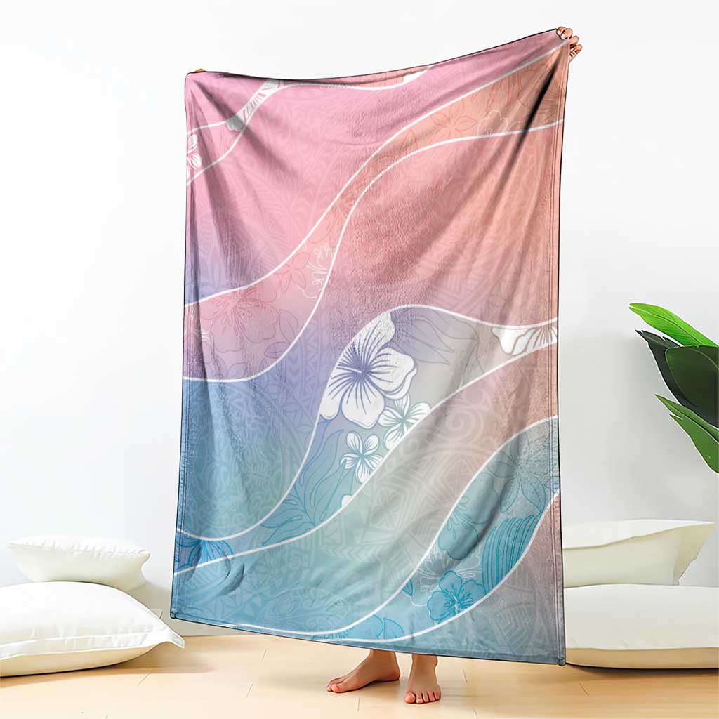 Aloha Hawaii Floral Tapa Blanket Patchwork Pastel Candy - Polynesian Pride