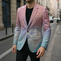 Aloha Hawaii Floral Tapa Blazer Patchwork Pastel Candy - Polynesian Pride