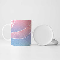 Aloha Hawaii Floral Tapa Ceramic Mug Patchwork Pastel Candy - Polynesian Pride