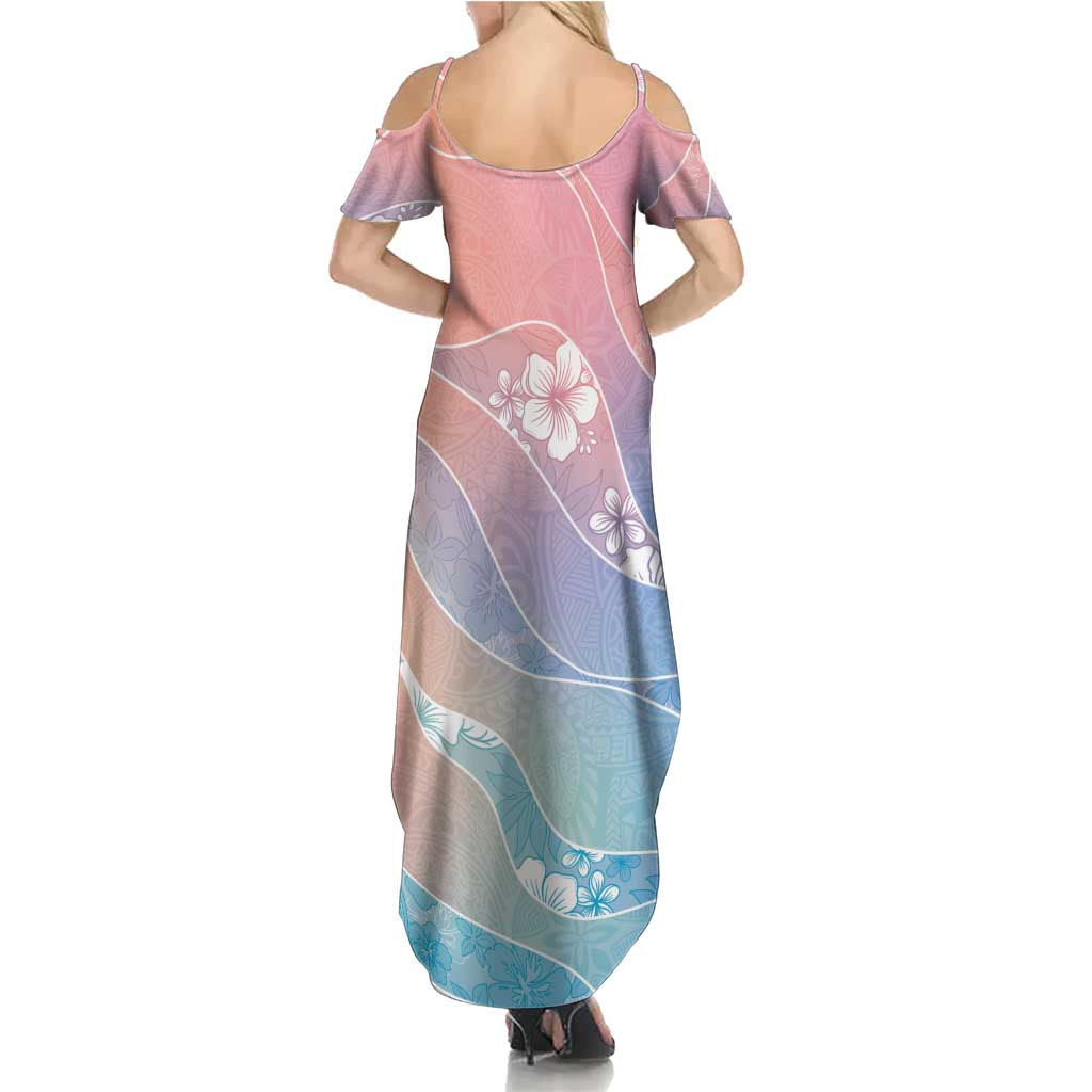 Aloha Hawaii Floral Tapa Family Matching Summer Maxi Dress and Hawaiian Shirt Patchwork Pastel Candy LT7 - Polynesian Pride
