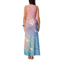 Aloha Hawaii Floral Tapa Family Matching Tank Maxi Dress and Hawaiian Shirt Patchwork Pastel Candy LT7 - Polynesian Pride
