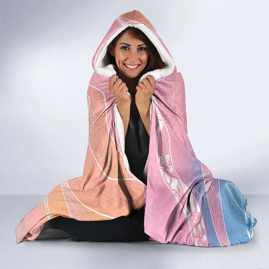 Aloha Hawaii Floral Tapa Hooded Blanket Patchwork Pastel Candy - Polynesian Pride