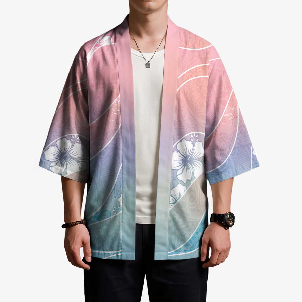 Aloha Hawaii Floral Tapa Kimono Patchwork Pastel Candy - Polynesian Pride