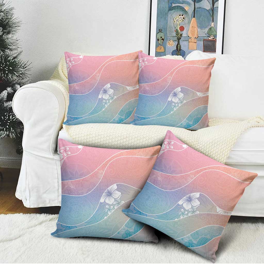 Aloha Hawaii Floral Tapa Pillow Cover Patchwork Pastel Candy - Polynesian Pride