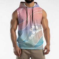 Aloha Hawaii Floral Tapa Sleeveless Hoodie Patchwork Pastel Candy LT7 - Polynesian Pride