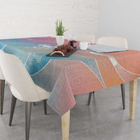 Aloha Hawaii Floral Tapa Tablecloth Patchwork Pastel Candy - Polynesian Pride