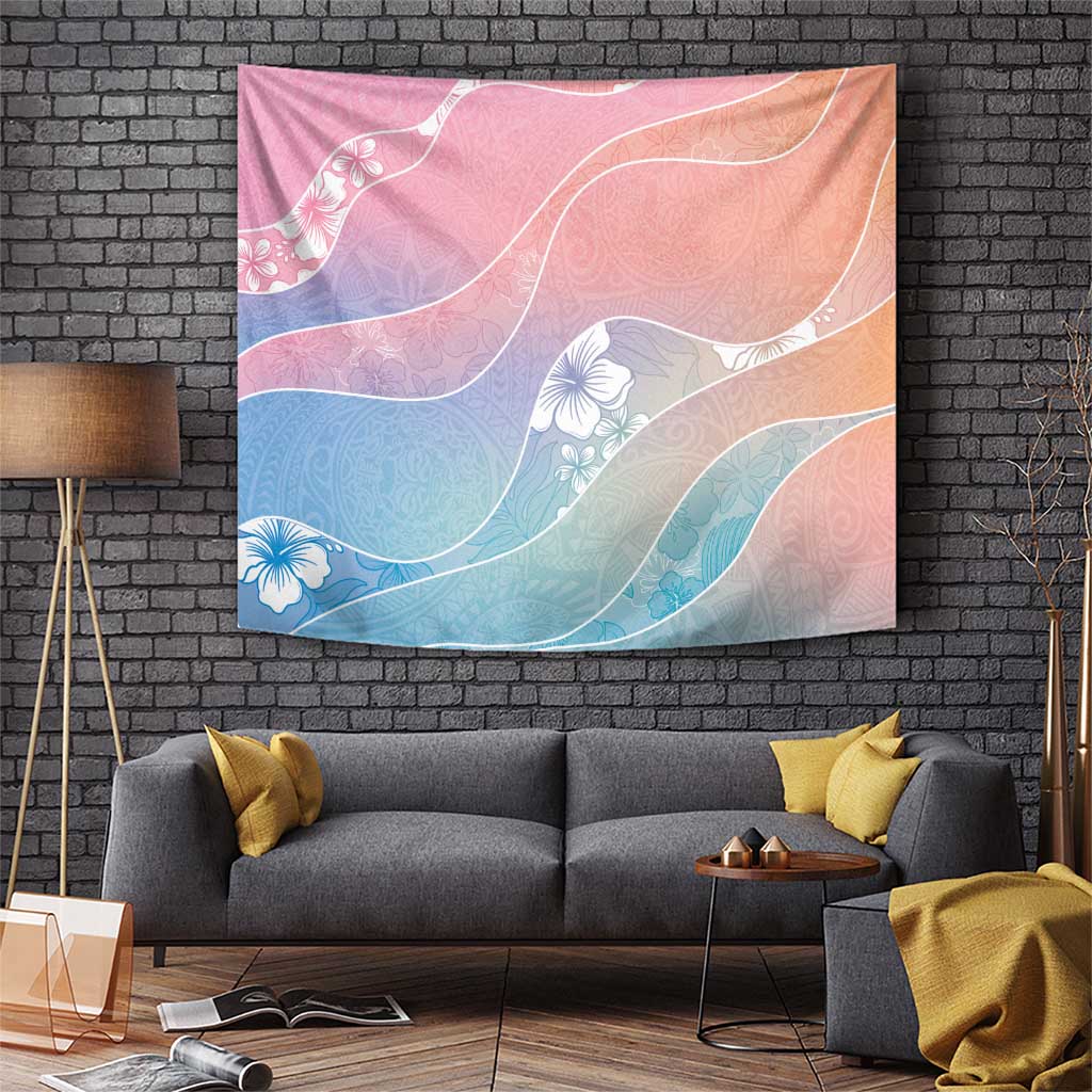 Aloha Hawaii Floral Tapa Tapestry Patchwork Pastel Candy - Polynesian Pride