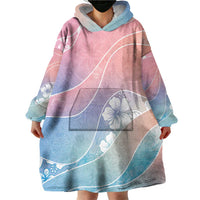 Aloha Hawaii Floral Tapa Wearable Blanket Hoodie Patchwork Pastel Candy LT7 - Polynesian Pride