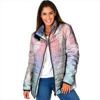 Hawaii Aloha Plumeria Lei Pastel Candy Palaka Padded Jacket - Polynesian Pride
