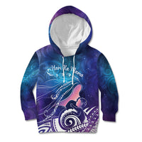New Zealand Mother's Day Kid Hoodie Maori Hari Ra Mama LT7 Hoodie Galaxy - Polynesian Pride