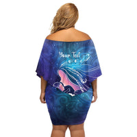 New Zealand Mother's Day Off Shoulder Short Dress Maori Hari Ra Mama LT7 - Polynesian Pride
