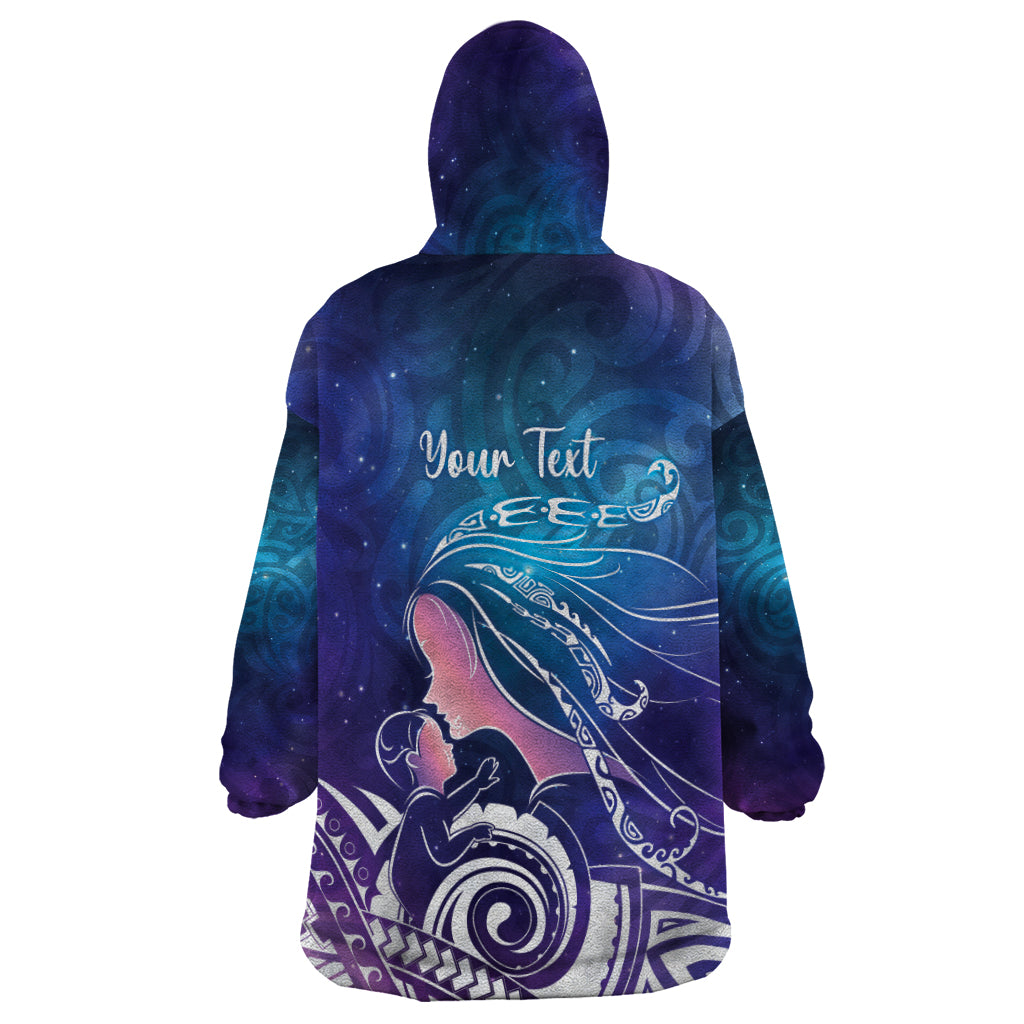 New Zealand Mother's Day Wearable Blanket Hoodie Maori Hari Ra Mama LT7 - Polynesian Pride