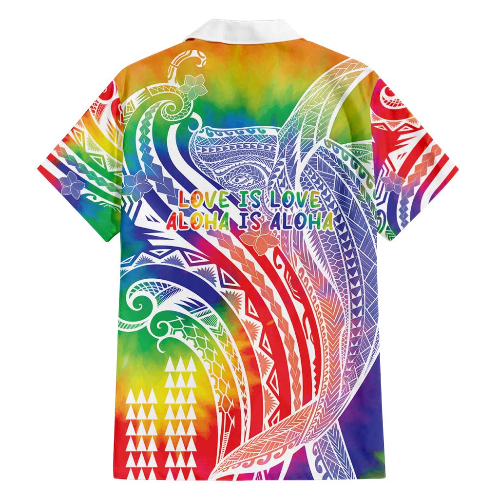 Aloha Pride Rainbow Tie Dye Family Matching Summer Maxi Dress and Hawaiian Shirt Humpback Whale - Love is Love LT7 - Polynesian Pride